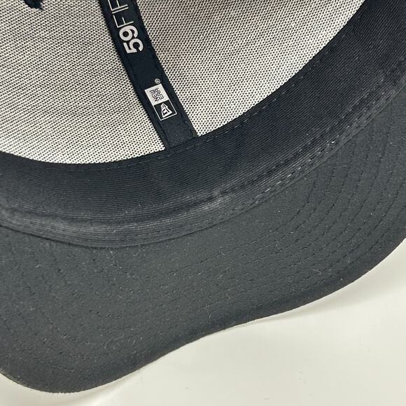 Colorado Rockies Hat Baseball Cap Fitted 7 Black New Era 59Fifty 6 Panel MLB - Picture 5 of 9